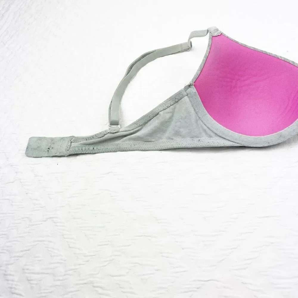 BUY 1 GET 1 FREE Victorias Secret 34b gray lined demi preowned with use